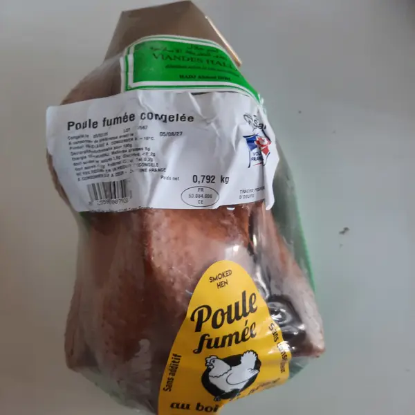 Poule fumée 800g