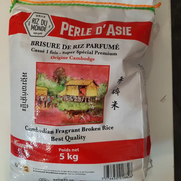 Riz parfumé cassé 1fois 5kg