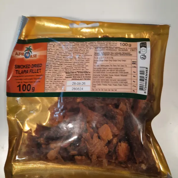 Filet de tilapia fumé et séché