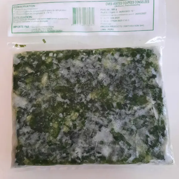Cives coupées 500g