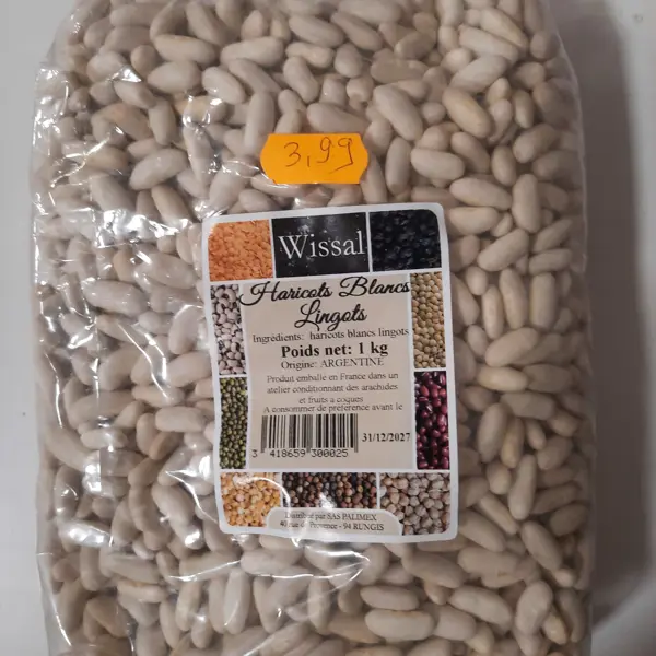 Haricots blancs lingots